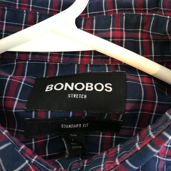BONOBOS MENS STRETCH STANDARD FIT SHIRT SIZE L - Picture 5 of 7